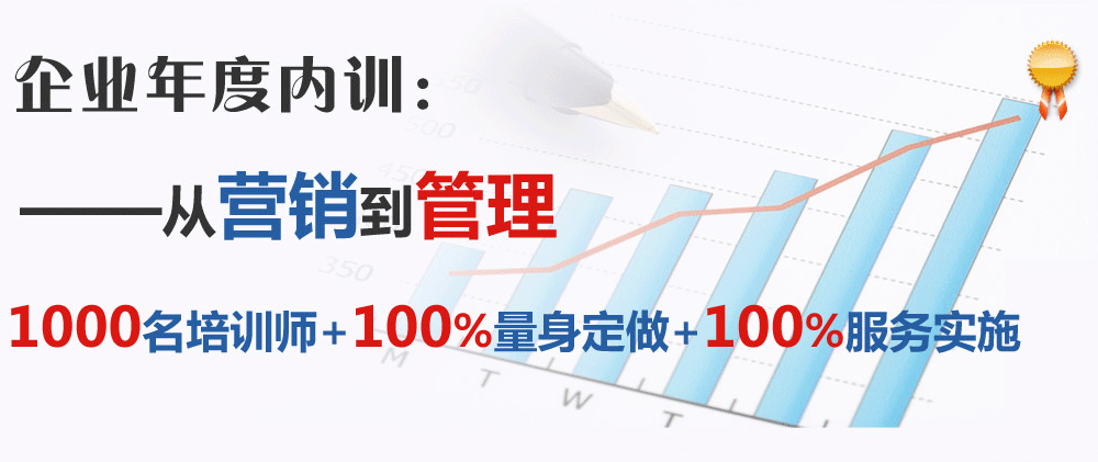 企業(yè)年度內訓：從營銷到管理。1000名培訓師+100%量身定做+100%服務實施。