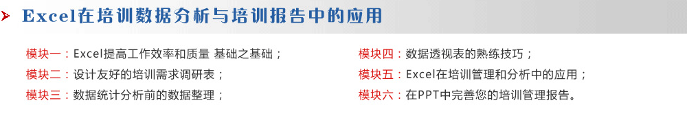 Excel在培訓(xùn)數(shù)據(jù)分析與培訓(xùn)報(bào)告中的應(yīng)用